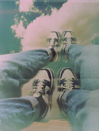 a pair of blue jeans